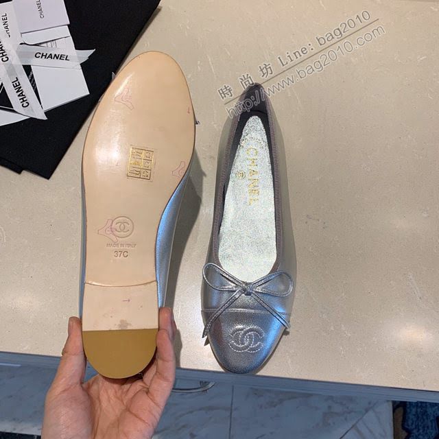 Chanel女鞋 香奈兒頂級芭蕾舞鞋 Chanel羊皮舒適平底鞋  naq1071